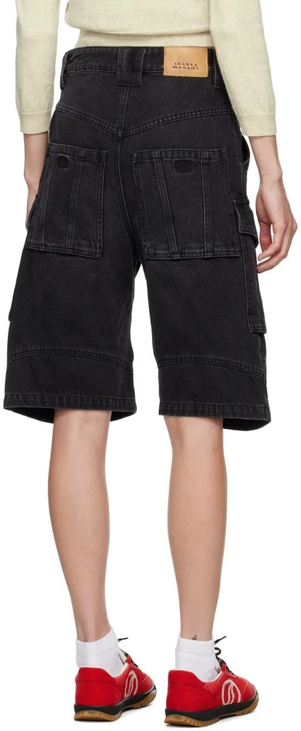 Isabel Marant Black Hortens Denim Shorts 3