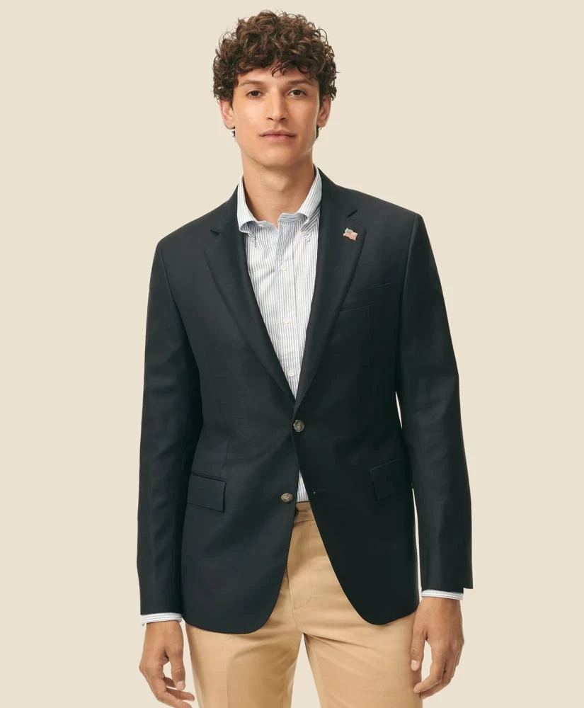 Brooks Brothers Classic Fit Stretch Saxxon™ Wool 1818 Blazer 1