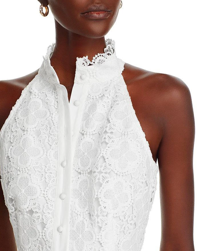 AQUA Lace Mini Shirt Dress - Exclusive 2