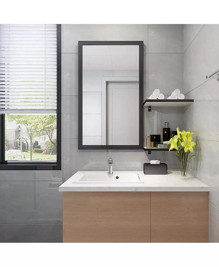 Yescom Aquaterior Undermount Sink Cold 
Hot Water Simple 1 Hole Bathroom Square Faucet 9