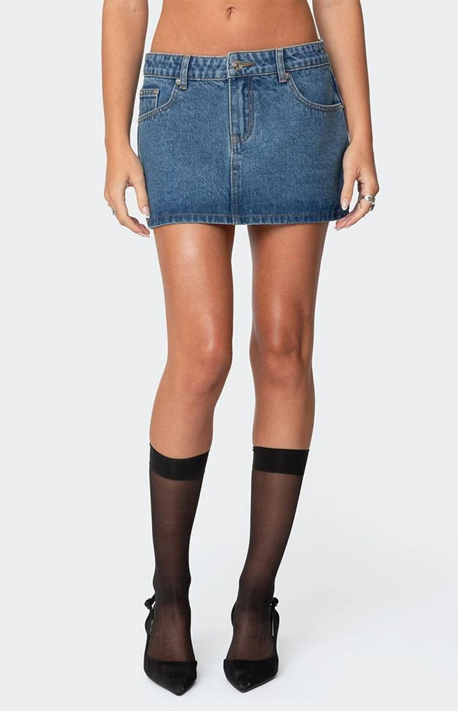 Edikted Chiara Denim Micro Skirt 2