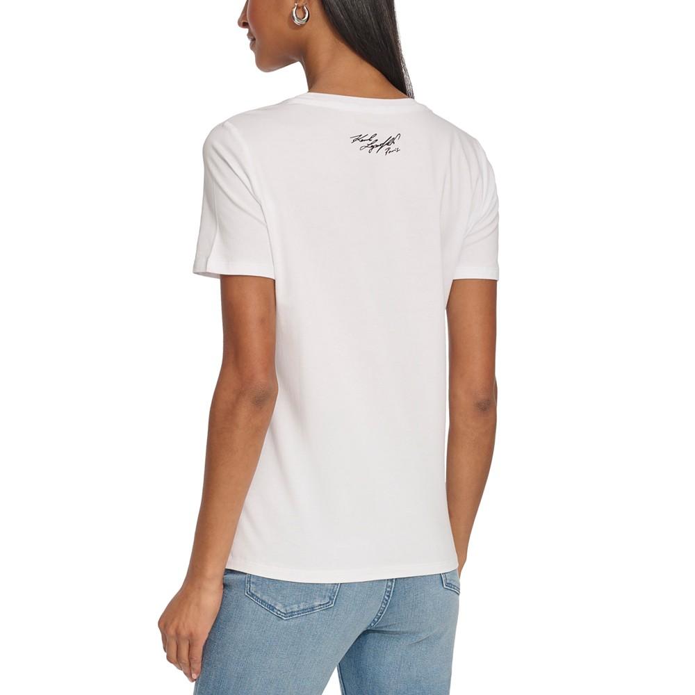 KARL LAGERFELD PARIS Women's Corner City Scene Tee