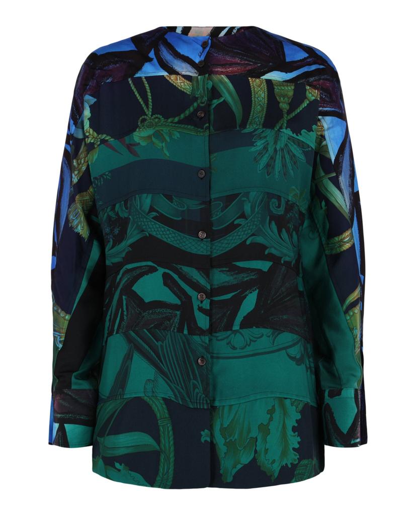 Salvatore Ferragamo Printed Silk Blouse