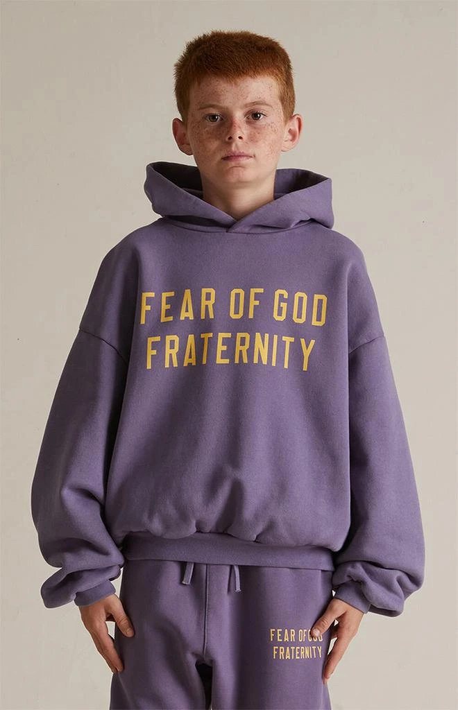 Essentials Kids Lavender Heavy Fleece Hoodie 2