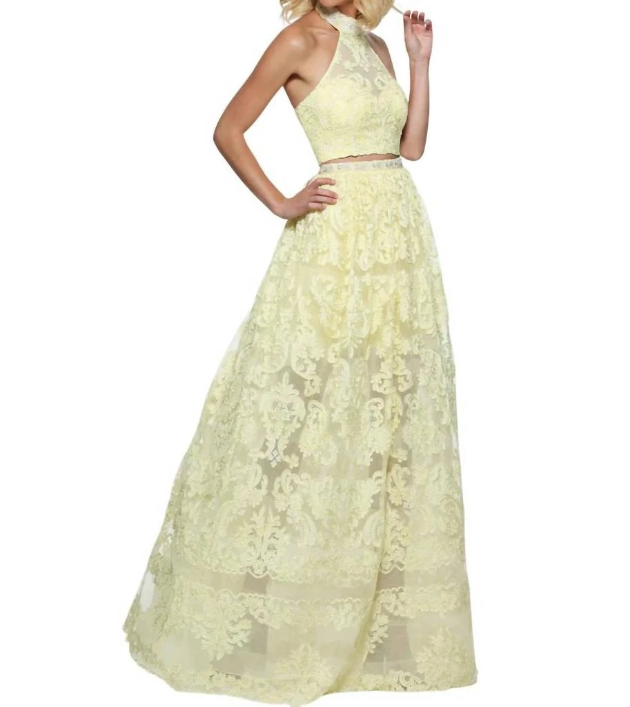 sachin and babi light blue dress Shop Sherri Hill - Two-Piece High-Neck Prom Dress on Sale at BeyondStyle –  Get 45% Off Sherri Hill