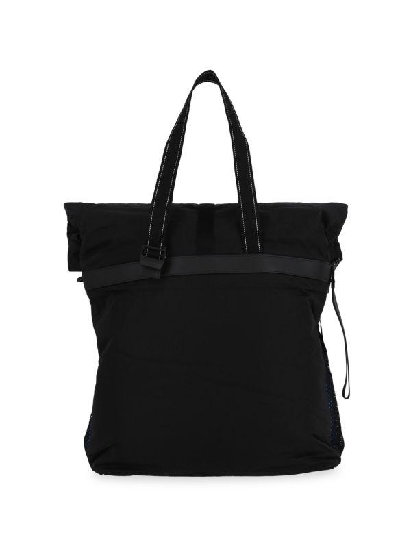 【BOTTEGA VENETA】BV Nylon Tote【ランク:A】 Black Bottega Veneta Vertical Nylon Tote Bag Cloth ref