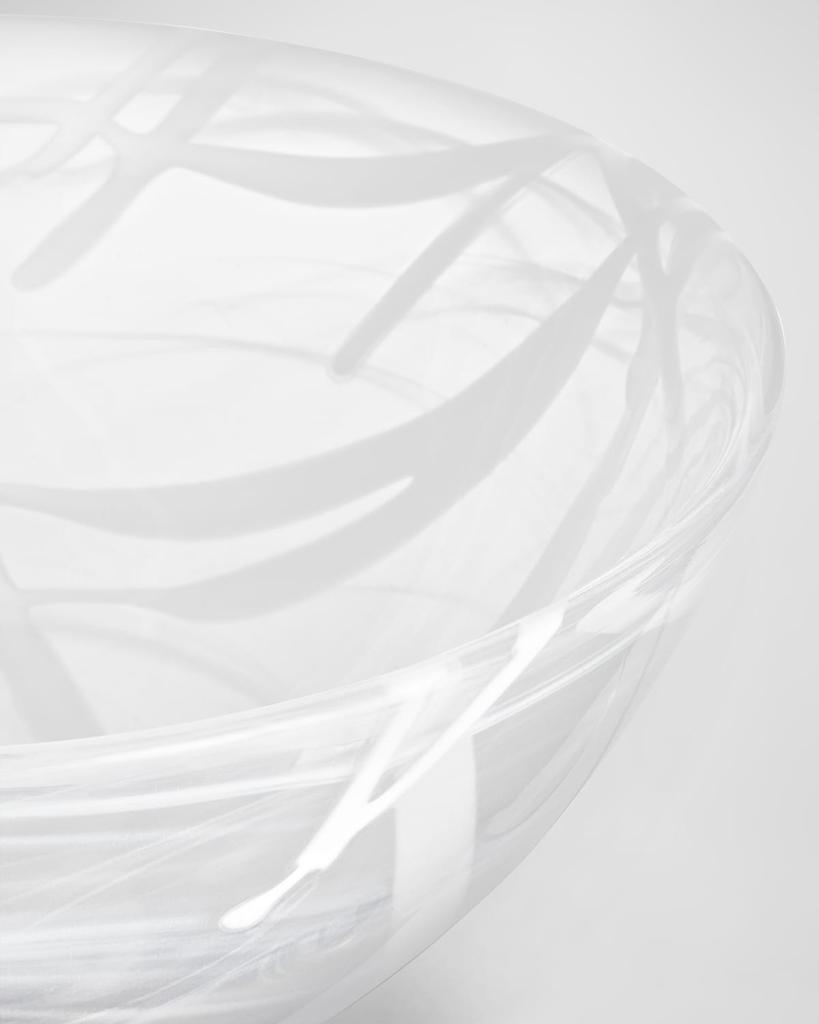 Kosta Boda Contrast White Bowl, Medium