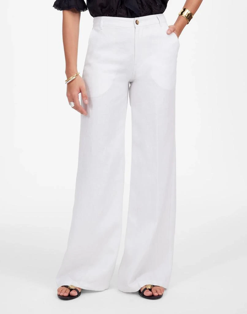 Madewell The Zoe Relaxed Wide Pant in 100% Linen 2