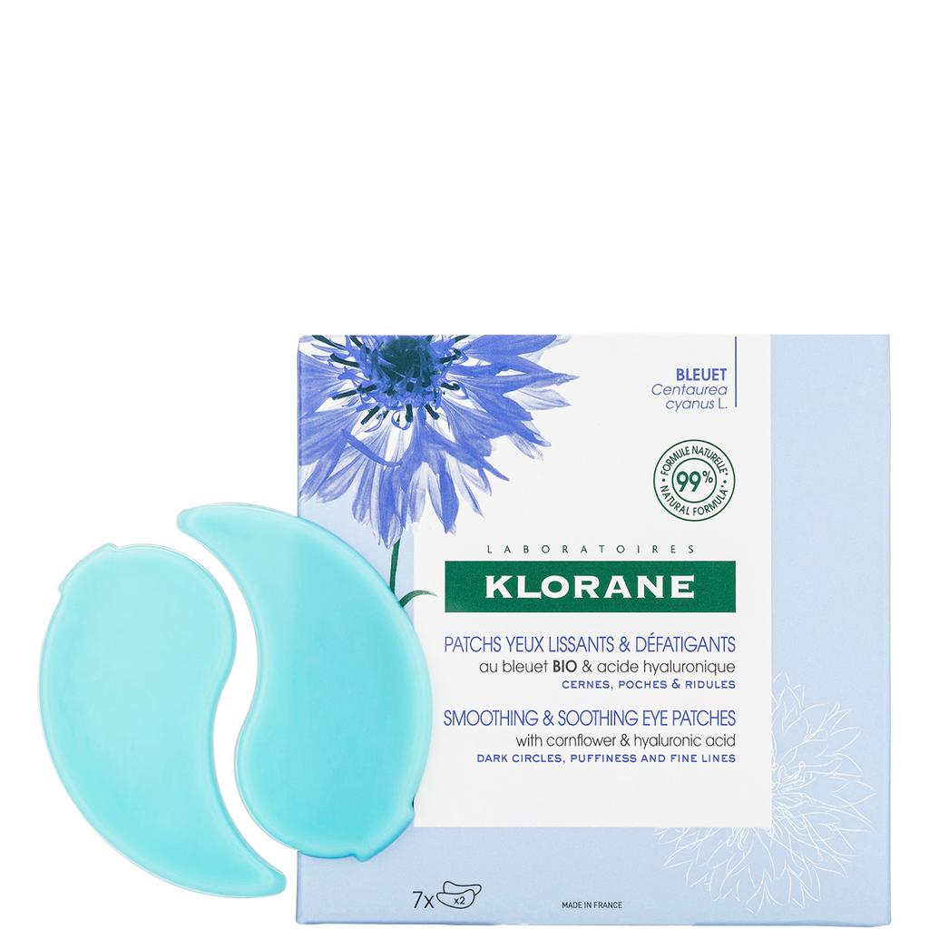 KLORANE KLORANE Smoothing and Soothing Eye Patches with Cornflower and Hyaluronic Acid 7g