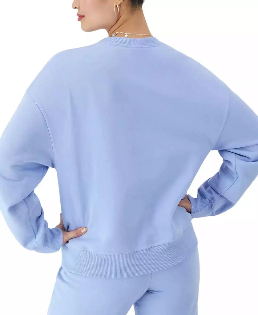 CHAMPION Women's Long-Sleeve Fleece Crewneck Logo Sweatshirt 2