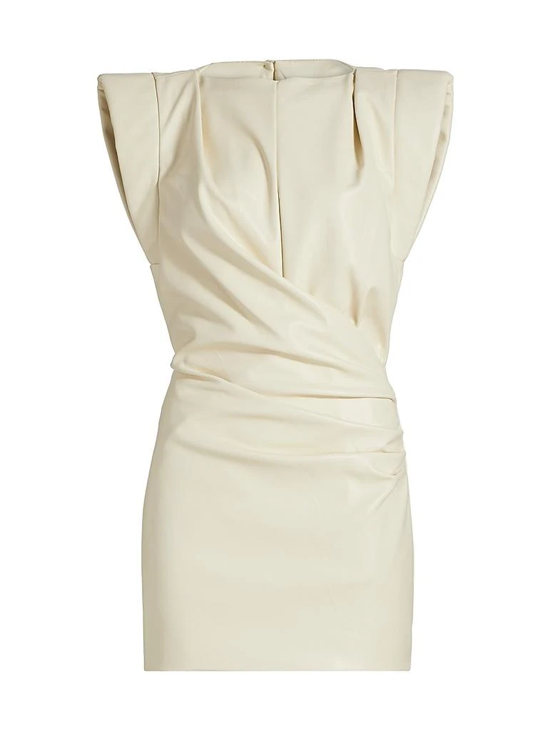 Dila Faux-Leather Cap-Sleeve Minidress  On Sale Now with Up to 71% Off |  Discover Exclusive Deals & Savings at BeyondStyle  Authentic Ronny Kobo  cap sleeve|sheath|boatneck|mini-length|dresses|faux leather|solid|women's|women's  apparel|contemporary ...