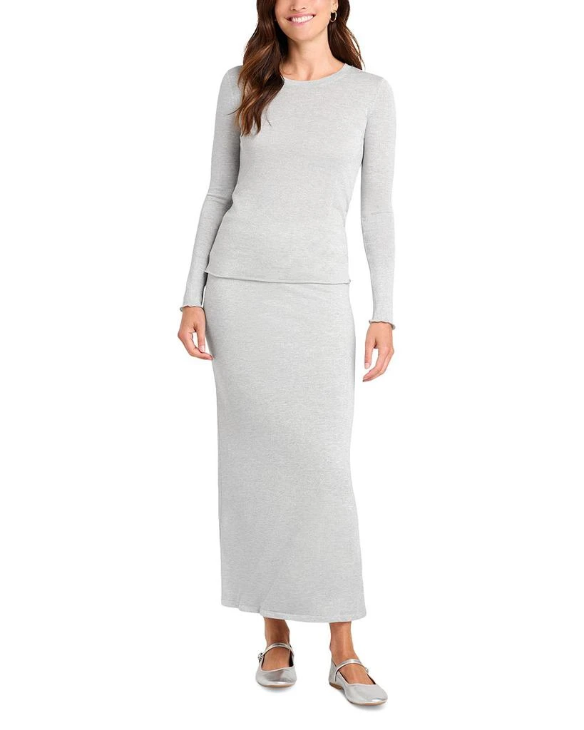 Splendid Maddox Metallic Long Sleeve Tee 2