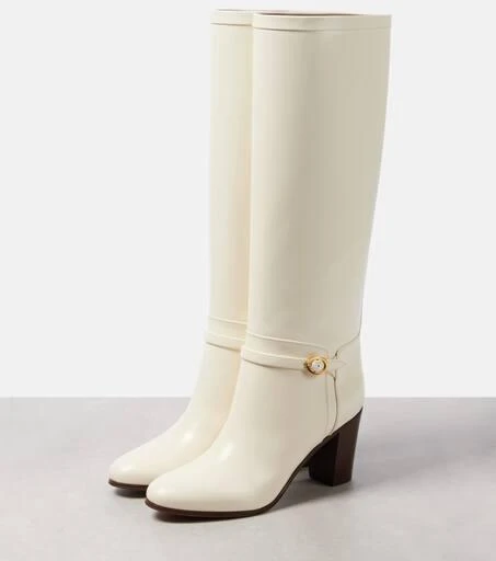 Valentino Pattie 75 leather knee-high boots 4