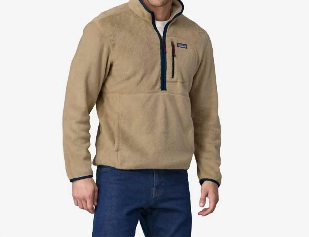 Patagonia Retool Fleece Pullover In Cap Khaki 1