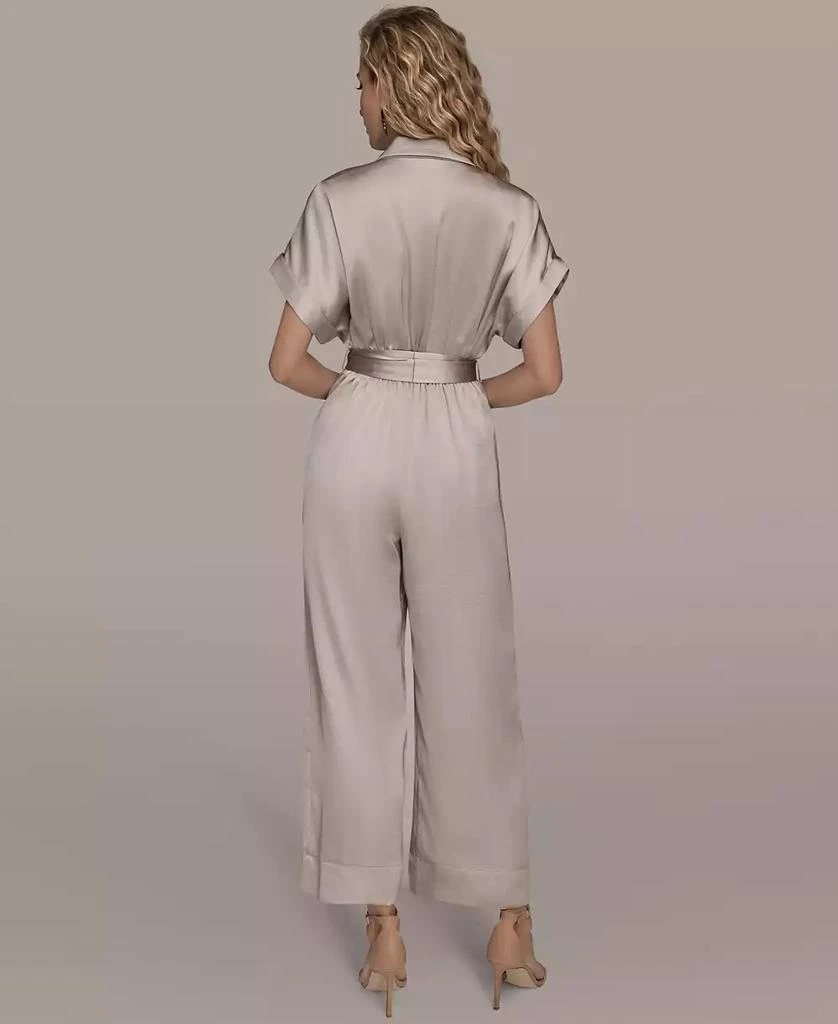 Donna Karan Women
s Satin Wide Leg Jumpsuit 6