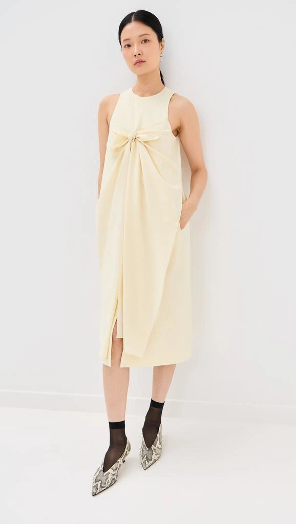 Tropical Wool Tie Front Dress – On Sale Now with Up to 75% Off