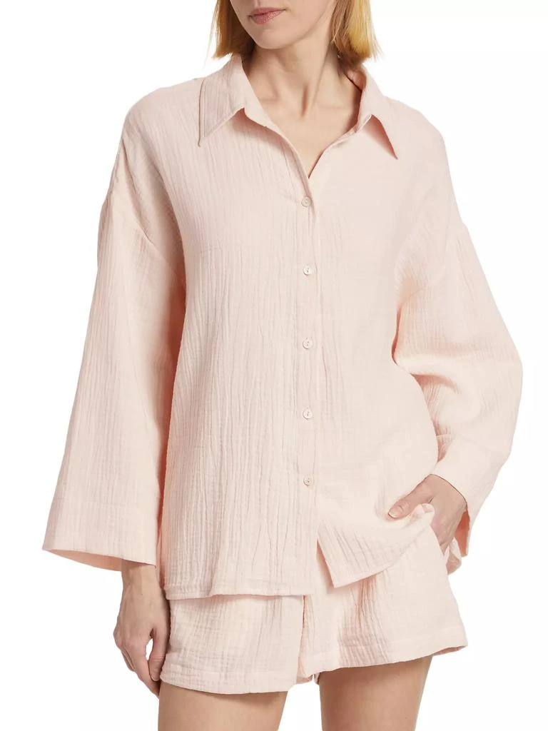 Pour Les Femmes Angel Cotton Gauze 2-Piece Lounge Set 3