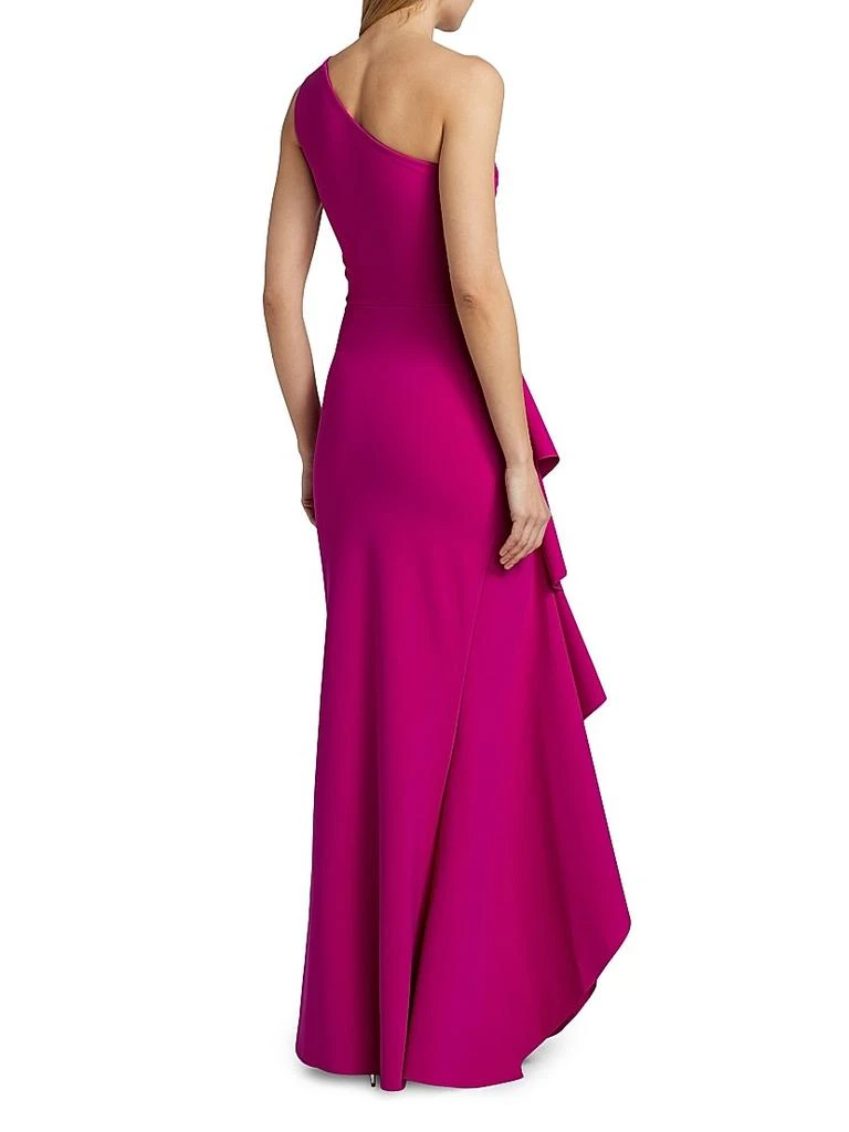 Chiara Boni Aziza Ruched One-Shoulder Gown 5