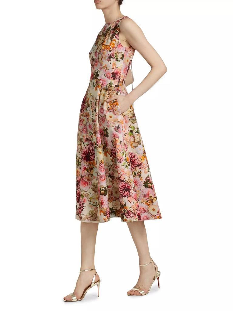 Adam Lippes Eloise Floral Cotton-Blend Midi-Dress 2