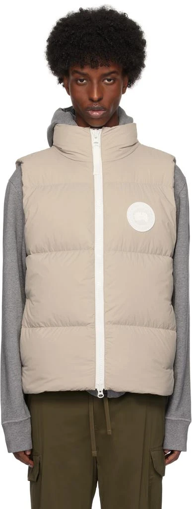 Canada Goose Beige White Label Lawrence Down Vest 1