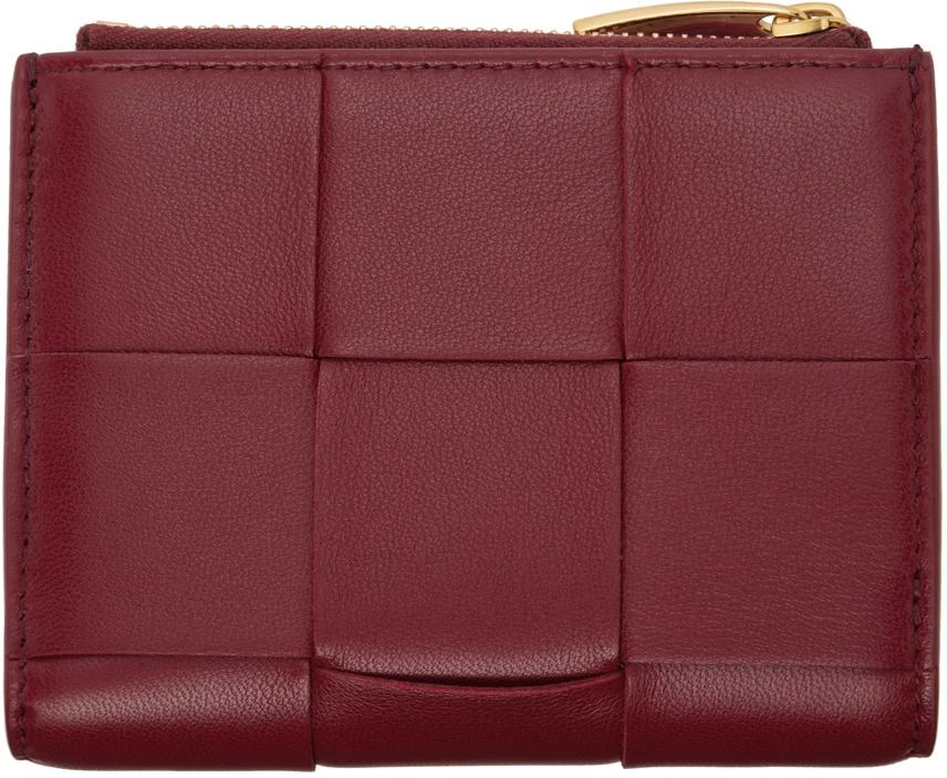 Bottega Veneta Red Small Cassette Bi-Fold Zip Wallet 2