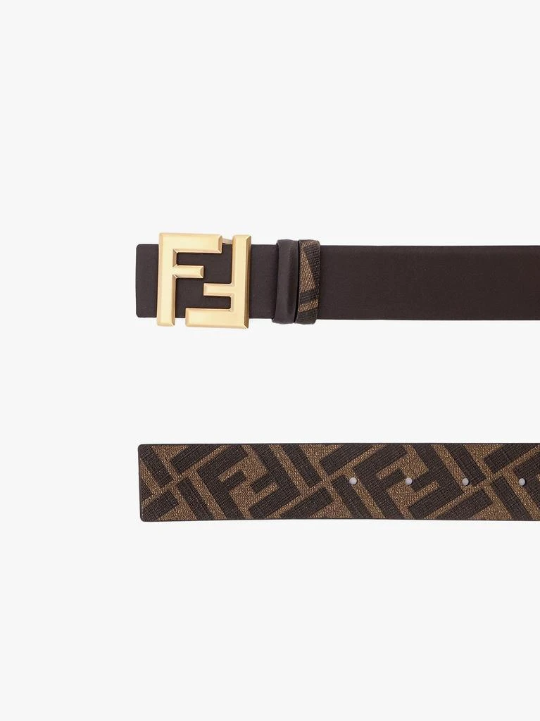 Fendi Squared FF reversible leather and FF canvas belt 3
