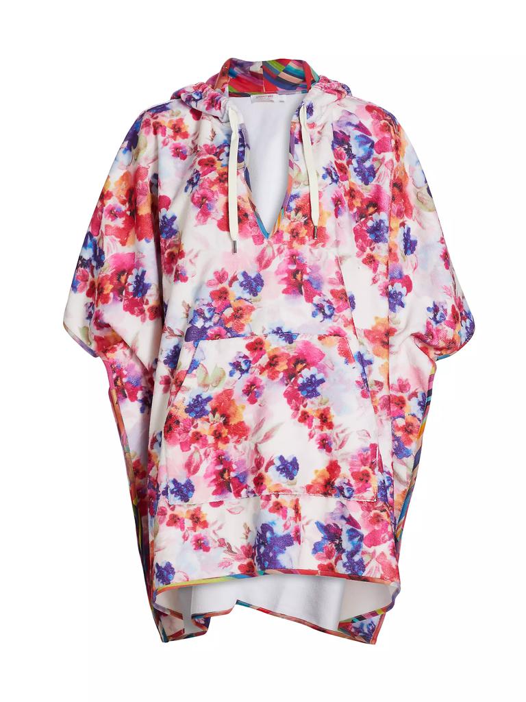 Johnny Was Summer Days Terry Hooded Poncho Dress