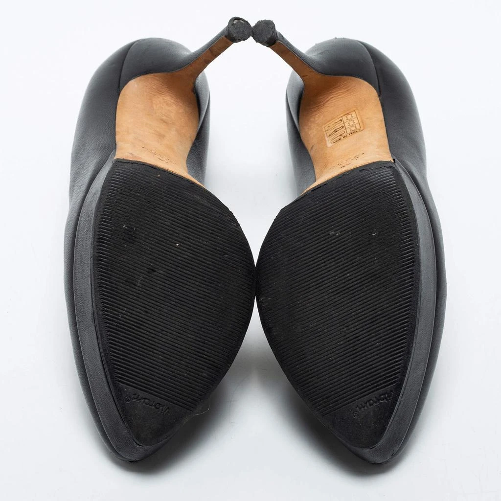 Gucci Gucci Black Leather Platform Pumps Size 37 6
