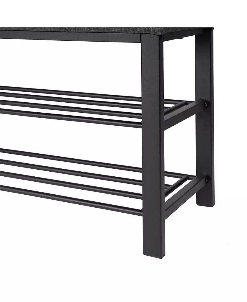 Neatfreak Fabric Upholstered Shoe Storage Bench 5