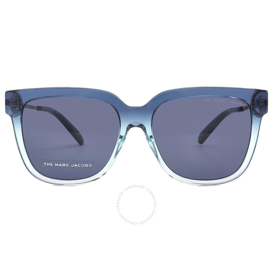 Marc Jacobs Blue Square Ladies Sunglasses MARC 580/S 0ZX9/KU 55