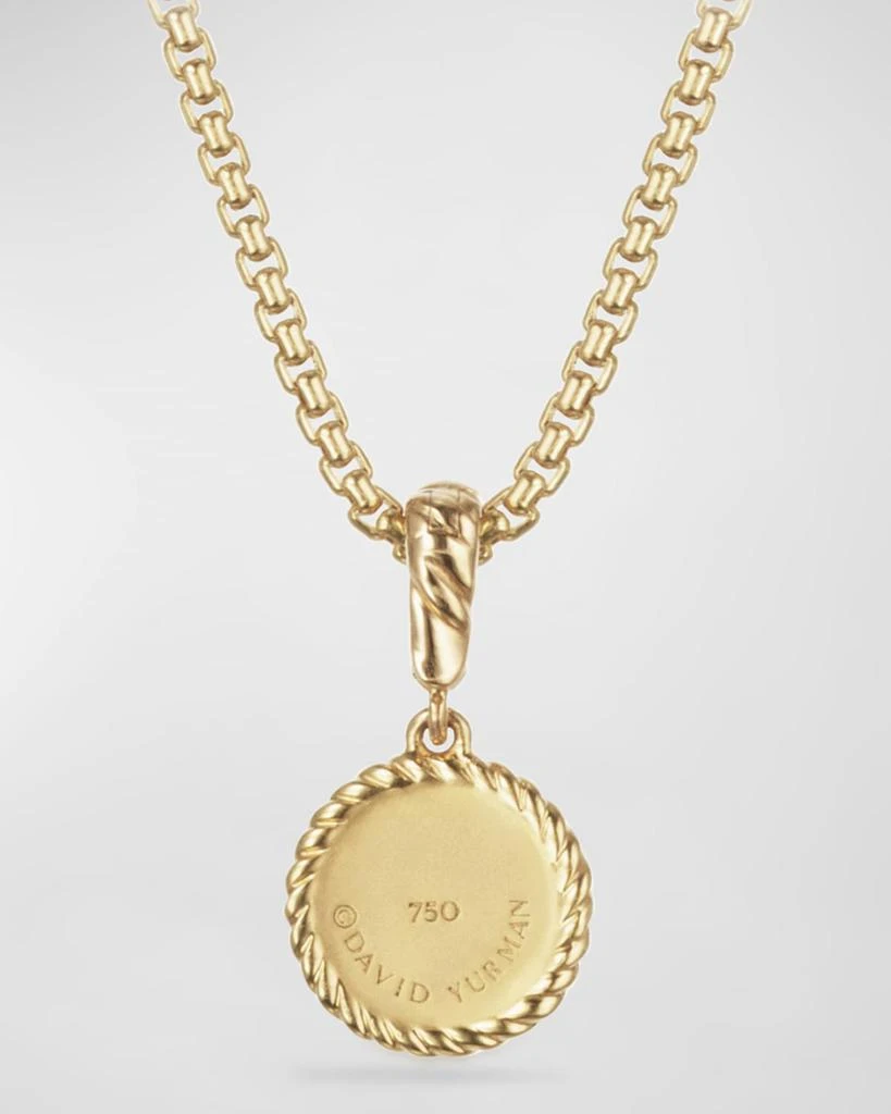 David Yurman Evil Eye Amulet with Blue Sapphires and Diamonds in 18K Gold, 18.8mm 4