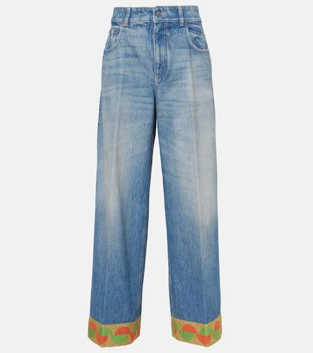 Valentino High-rise wide-leg jeans 1