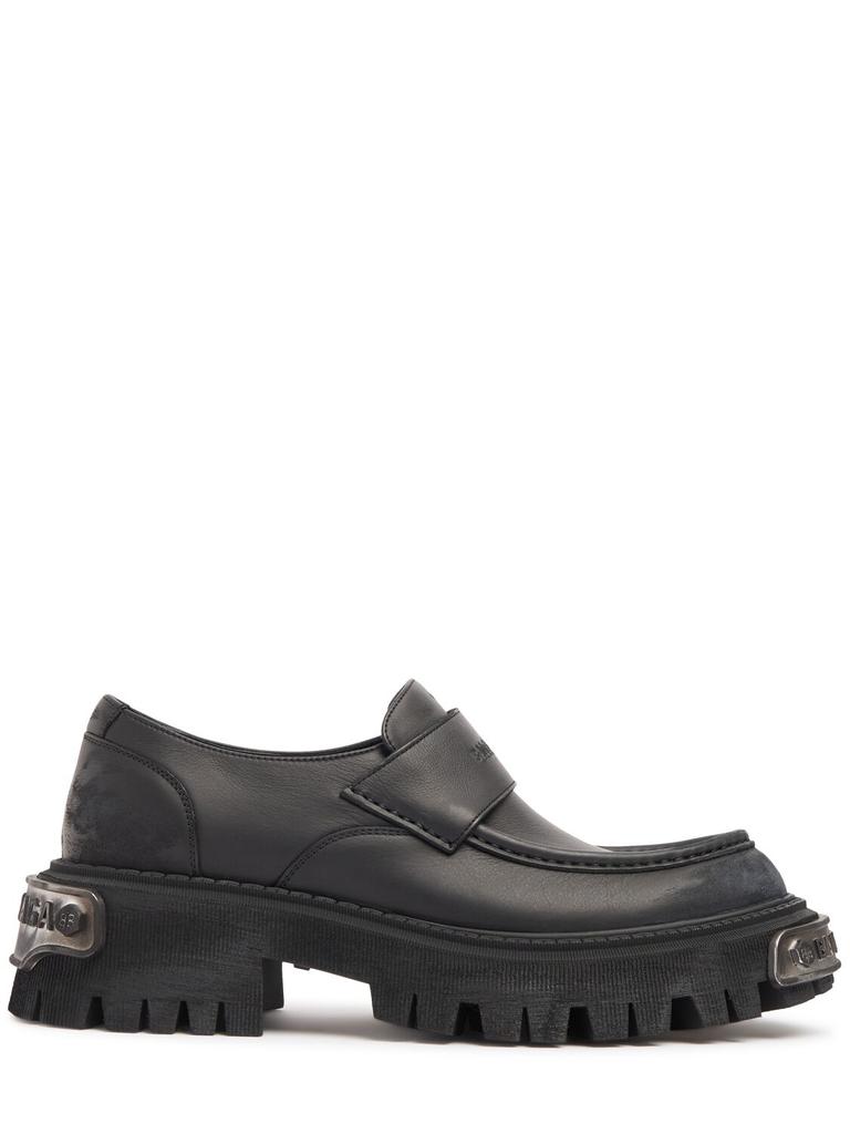 【送料&関税込】Balenciaga Black Leather Tractor Loafers Balenciaga Black Leather Tractor Loafers - Business Casual