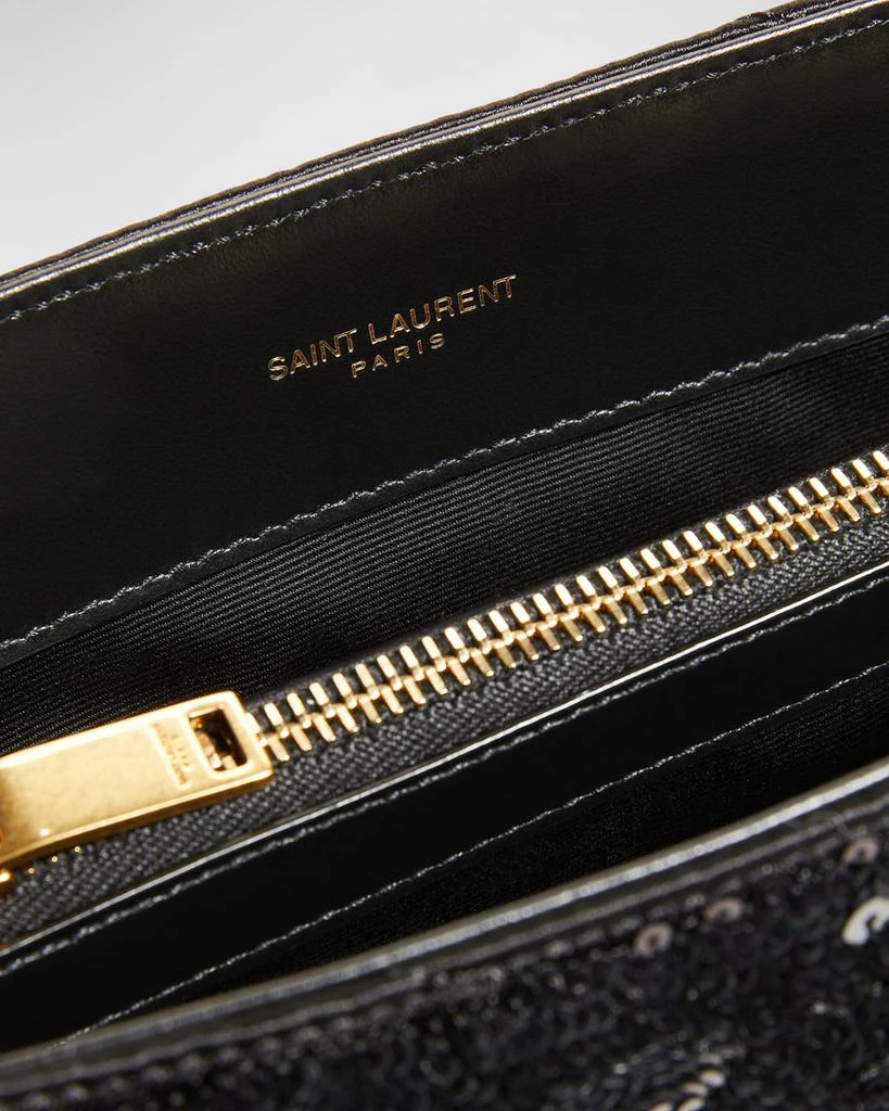 Yves Saint Laurent Loulou Small YSL Sequin Shoulder Bag 3