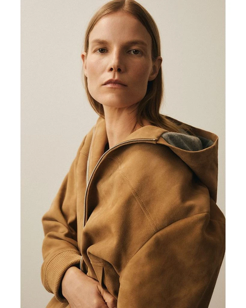 Vince Hooded Suede Jacket 7