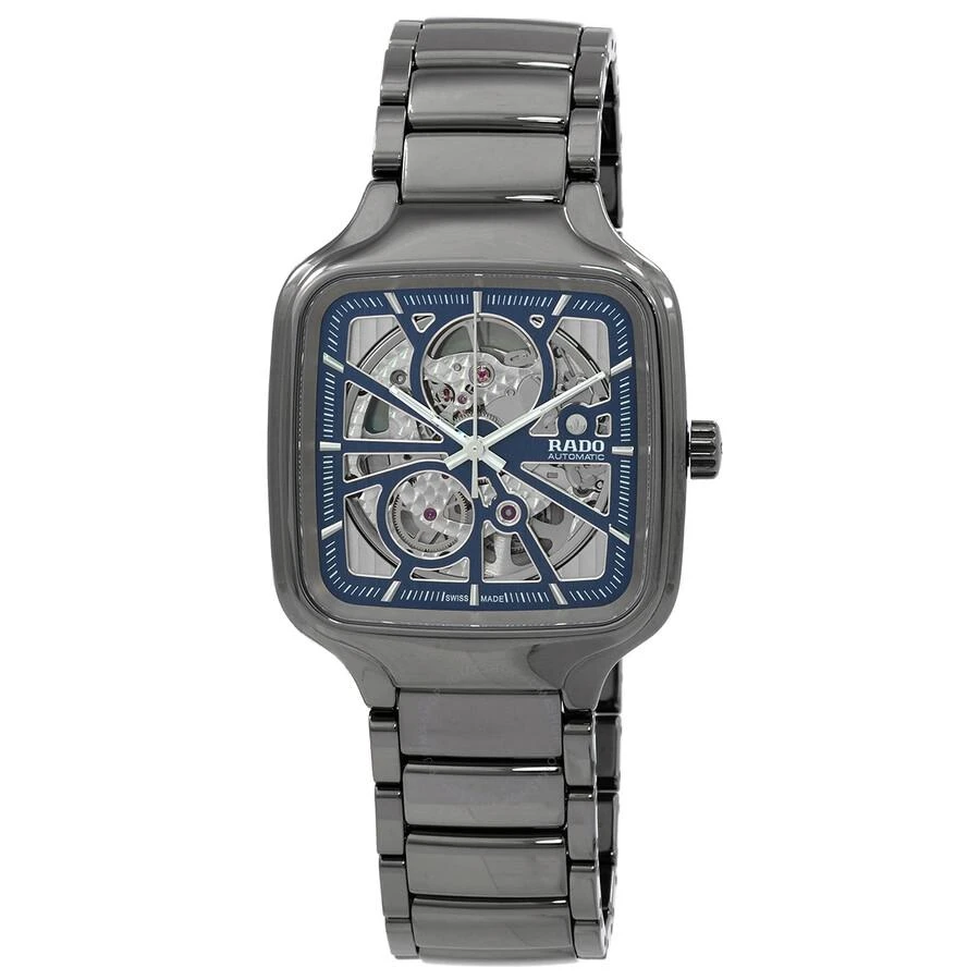 Rado True Square Automatic Blue Open Heart Dial Unisex Watch R27083202 1