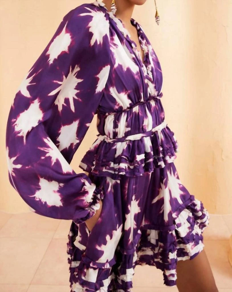 Ulla Johnson Emery Dress In Cassis Blur 3