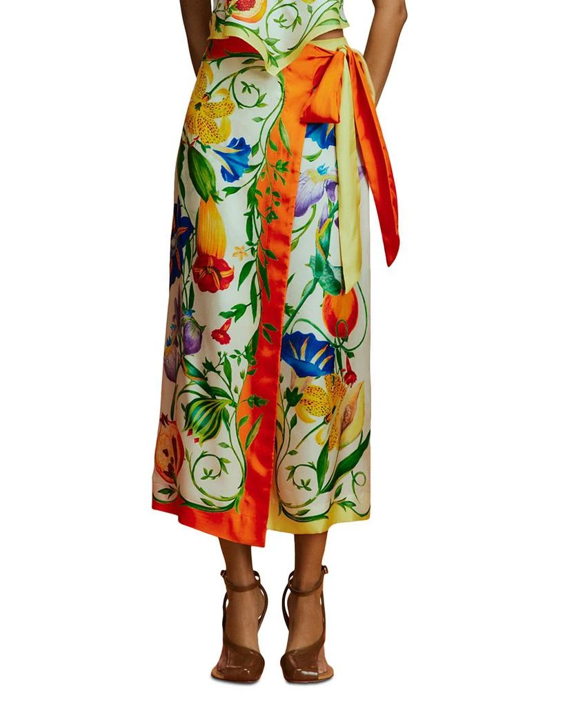 ALÉMAIS Flores Silk Sarong Skirt 1