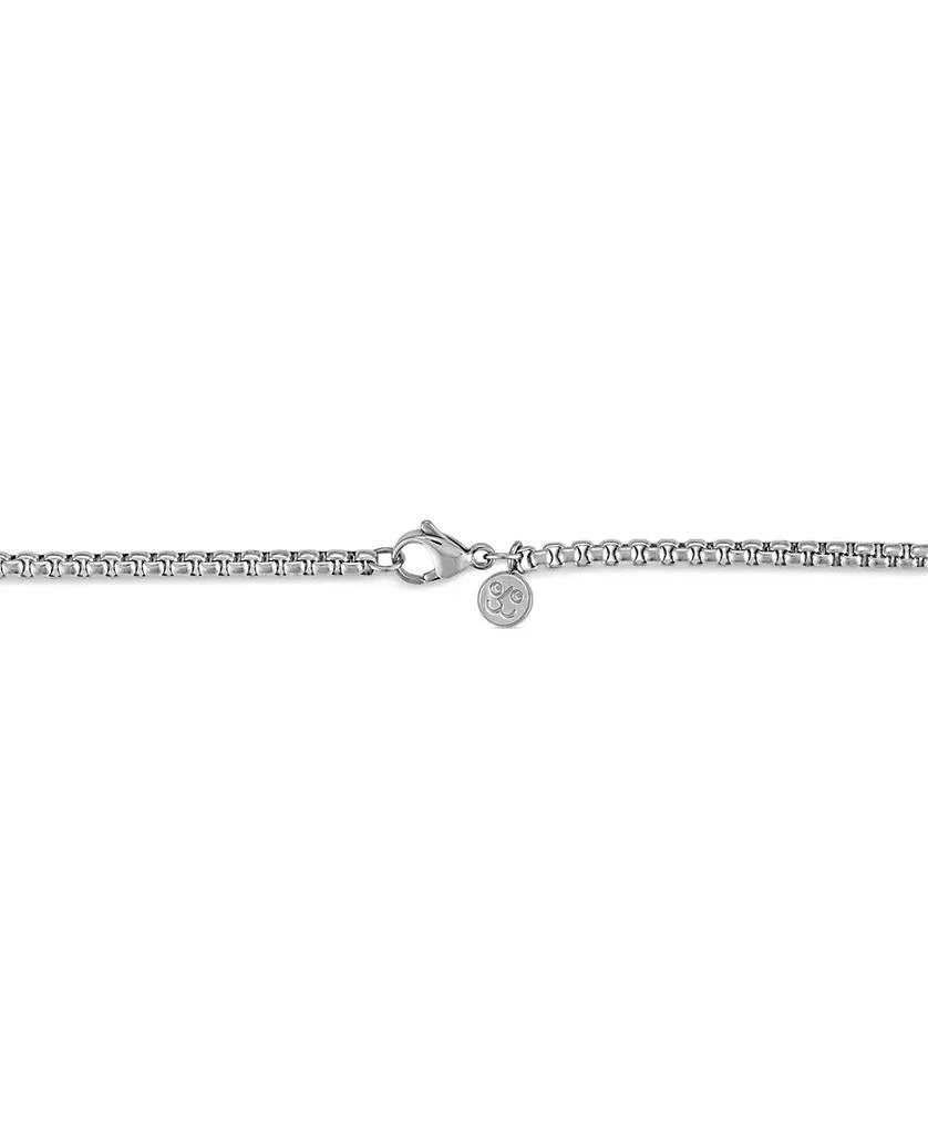 Esquire Men's Jewelry Black Diamond Dog Tag 22" Pendant Necklace in Stainless Steel & Black Ion-Plate, Created for Macy's 4