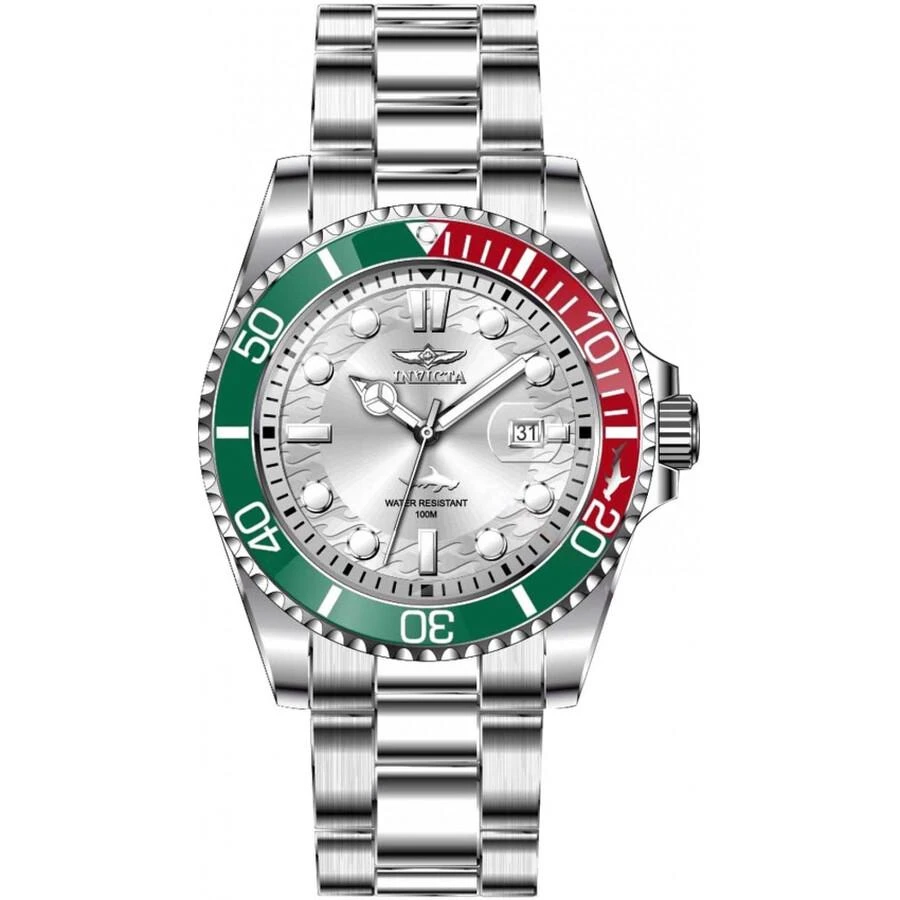 Invicta Pro Diver Quartz Silver Dial Men
s Watch 44714