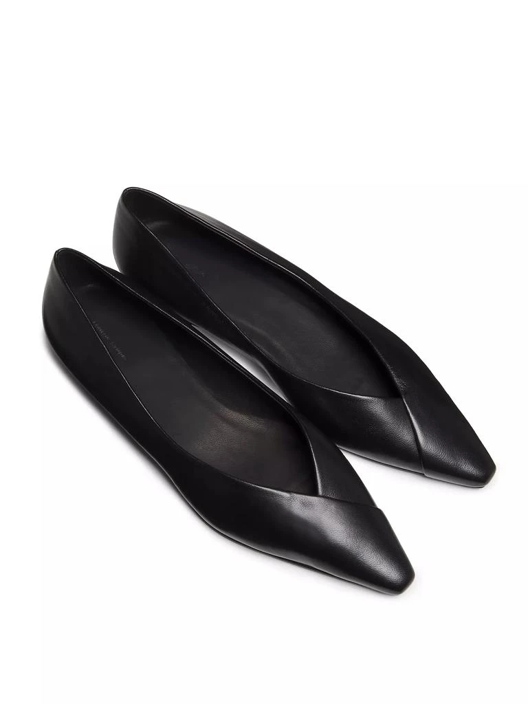 Loulou Studio Barsi Pointed-Toe Leather Ballerina Flats 4