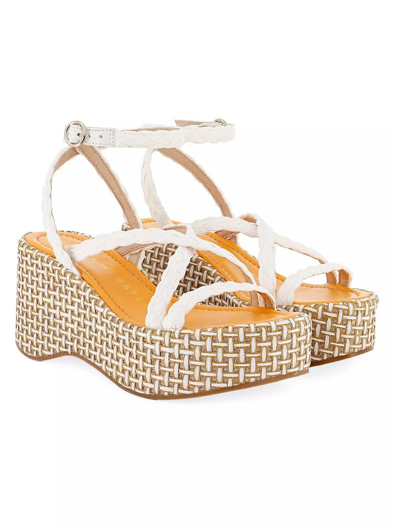 Sophia Webster Miranda Flatform 90MM Raffia Sandals