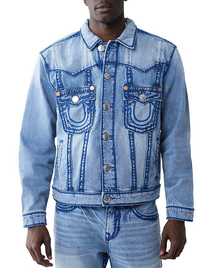 True Religion Jimmy Regular Fit Rope Stitch Jean Jacket - Jackets