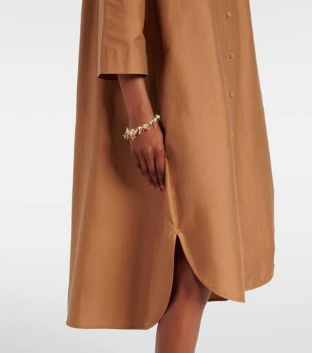 Max Mara Sella cotton-blend shirt dress 5