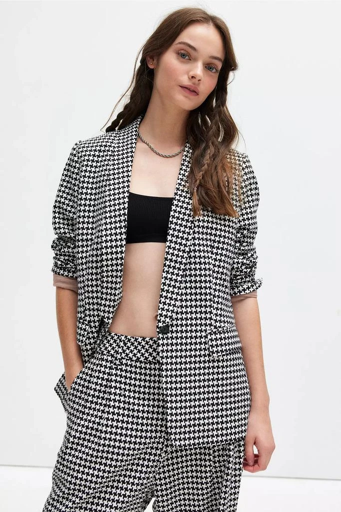 WILDFANG WILDFANG Empower Houndstooth Tux Blazer 1