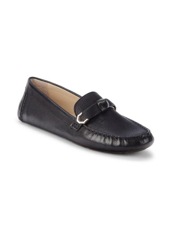 Cole Haan Evelyn Bow Leather Driving Loafers
