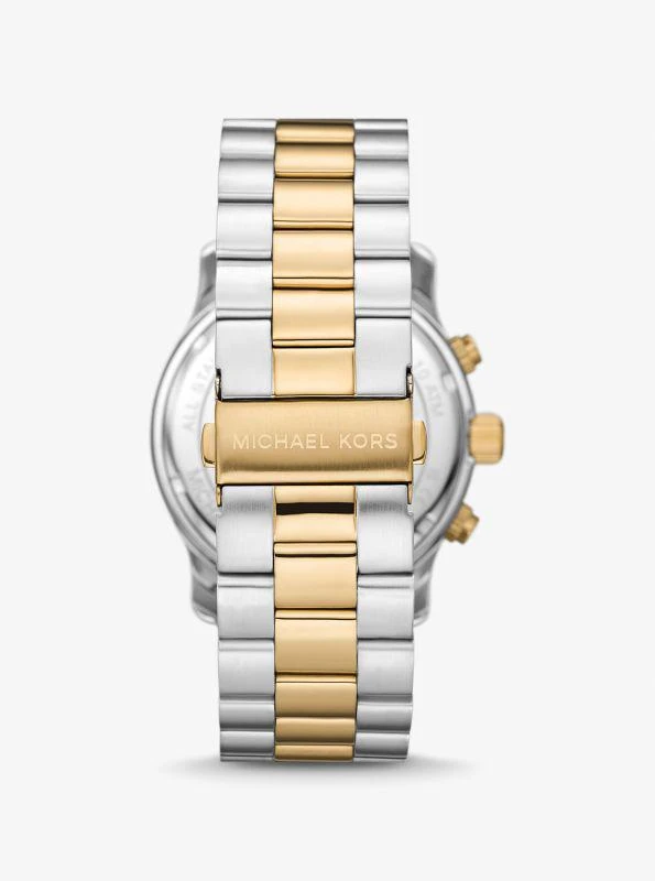 michael_kors Oversized Runway Two-Tone Watch 3