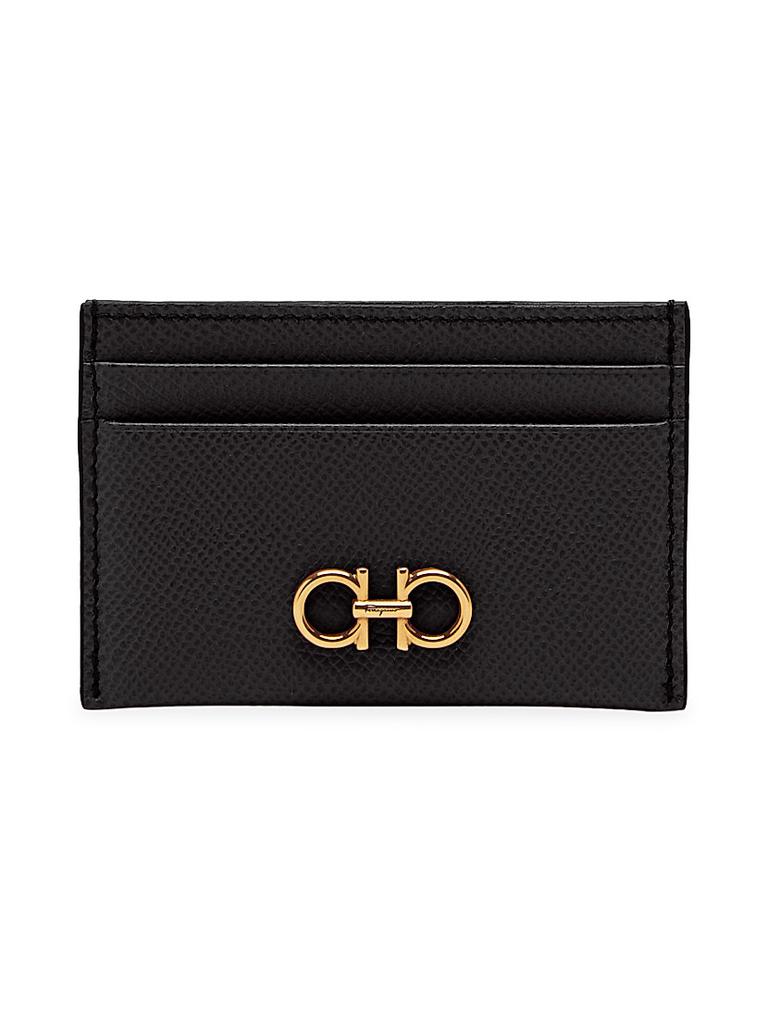 財布・小物その他 SALVATORE FERRAGAMO Black Leather Card Holder Credit card holder - Men | Ferragamo