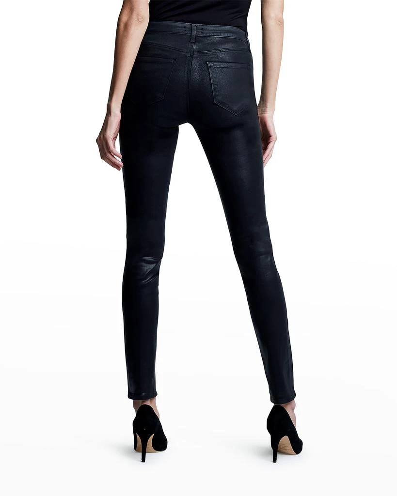 L'Agence Jyothi High-Rise Coated Split Ankle Jeans 4