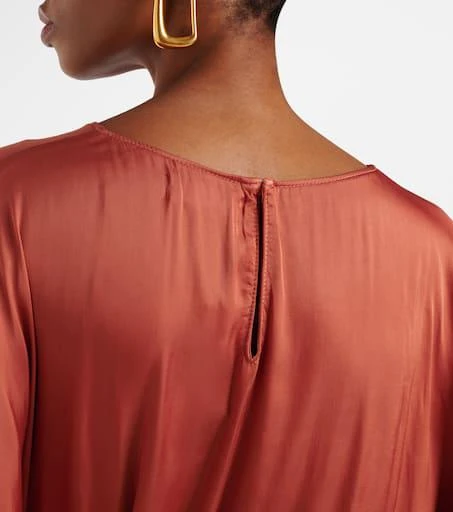 Velvet Laurel satin midi dress 7